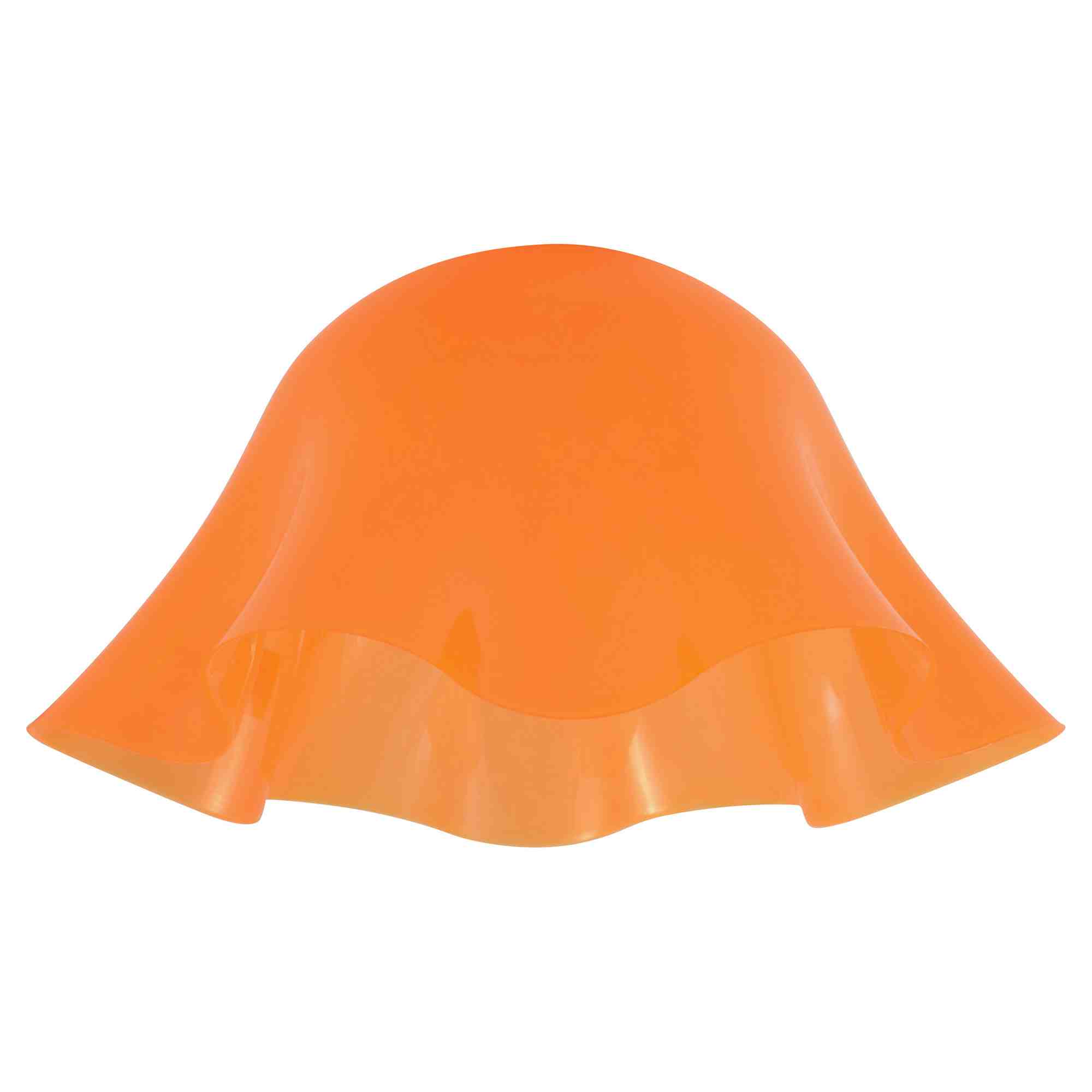 Плафон оранжевый, пластиковый, под патрон Е27, O280х140мм.16-37