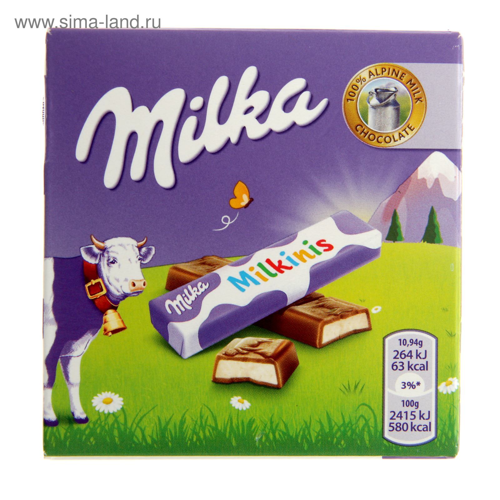 Шоколад Milka Milkinis stick, 43,75 г